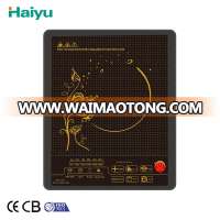 Low price High Quality  black crystal board Press Induction Cooktop In 2019