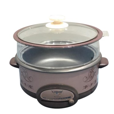 Hot selling multifunctional electric hot pot with steamer